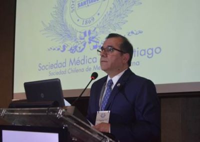 Dr. Gilberto González, Presidente de la Sociedad Médica de Santiago